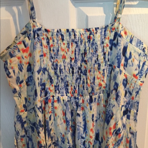 Express mini dress, teal pattern, size small - Picture 3 of 4